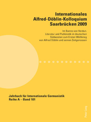 cover image of Internationales Alfred-Döblin-Kolloquium Saarbrücken 2009